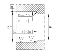 推力角接觸球軸承 ZKLN1034-2RS-PE, 增加公差，雙向，兩側(cè)唇密封