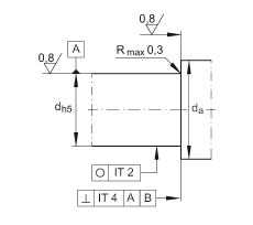 滾針/推力圓柱滾子軸承 ZARF65155-TV, 雙列，用于絲杠安裝