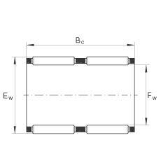 滾針及保持架組件 K60X66X40-ZW, 根據 DIN 5405-1/ ISO 3030 標準，雙列