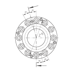 滾針/推力圓柱滾子軸承 ZARF3590-TV, 雙列，用于絲杠安裝