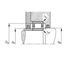 圓柱滾子軸承 NU332-E-M1, 根據(jù) DIN 5412-1 標(biāo)準(zhǔn)的主要尺寸, 非定位軸承, 可分離, 帶保持架