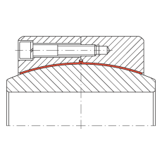 大的關(guān)節(jié)軸承 GE850-DW-2RS2, 根據(jù) DIN ISO 12 240-1 標(biāo)準(zhǔn), 免維護，兩側(cè)密封