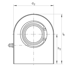 液壓桿端軸承 GF60-DO, 根據 DIN ISO 12 240-4 標準，帶焊接面，需維護